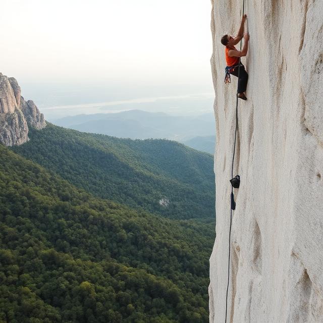 Why Slovenia Is Missing the Full Potential of Climbing Tourism (And How It Can Lead in Europe) 1 rock climbing in Slovenia grey limestone wall above green Karst valley
